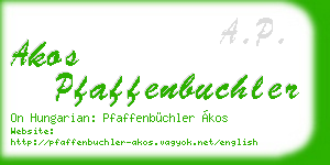 akos pfaffenbuchler business card